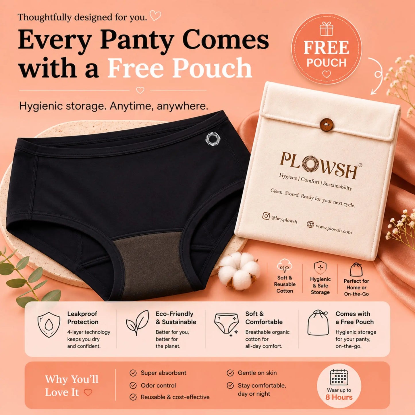 Reusable Bamboo Period Underwear