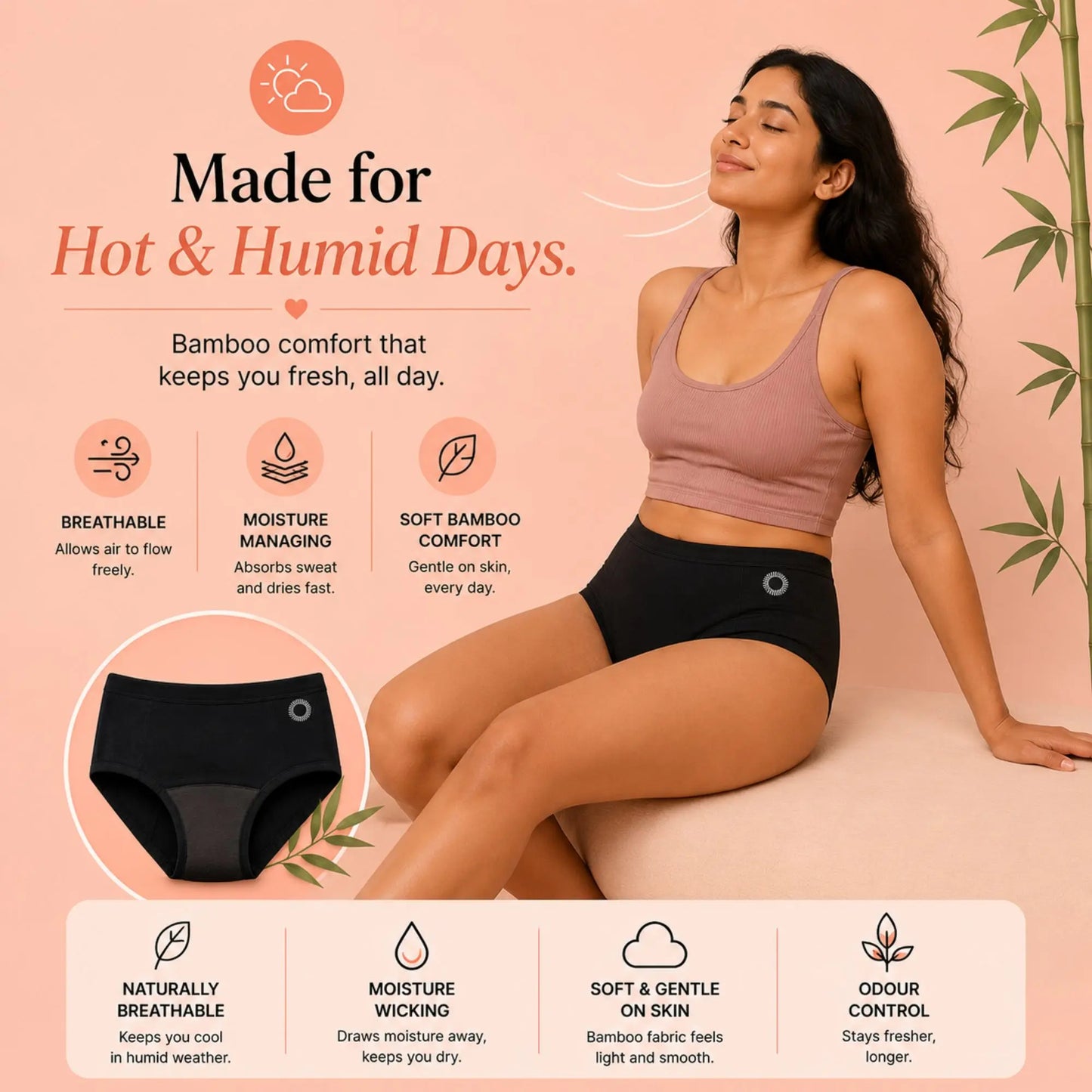 Reusable Bamboo Period Underwear