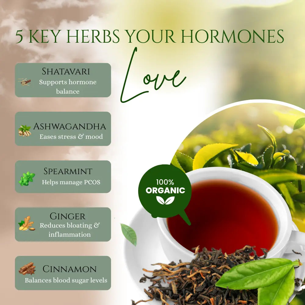 Plowsh Femme Balance Tea – Herbal Tea for Hormone Balance & Women’s Wellness