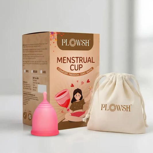Plowsh Menstrual Cup, Soft & 100% Medical-Grade Silicone