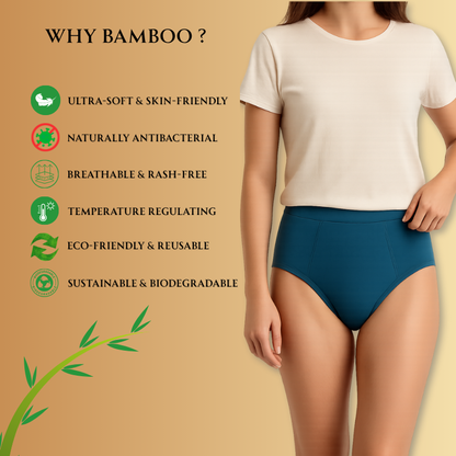 Plowsh Reusable Bamboo Period Underwear – Leakproof & Breathable