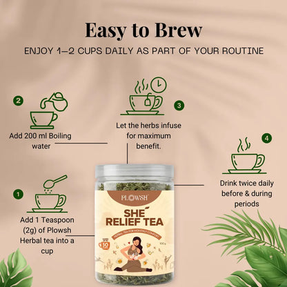She Relief Tea – Herbal Tea for Period Comfort