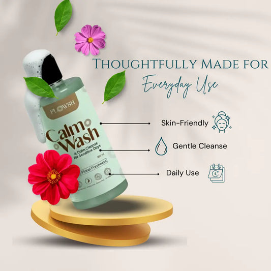 Plowsh Calm Wash – Gentle Salicylic Acid Body Wash for Sensitive Days (300 ml)