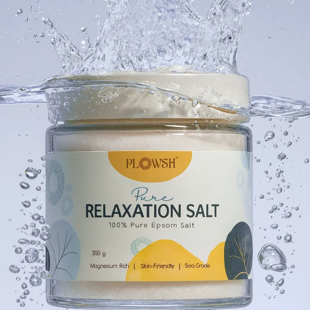 Plowsh Pure Relaxation Salt – 100% Epsom Salt for Stress Relief & Muscle Relaxation (350g