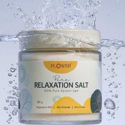 Plowsh Pure Relaxation Salt – 100% Epsom Salt for Stress Relief & Muscle Relaxation (350g